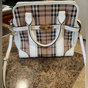 Burberry haymarket satchel